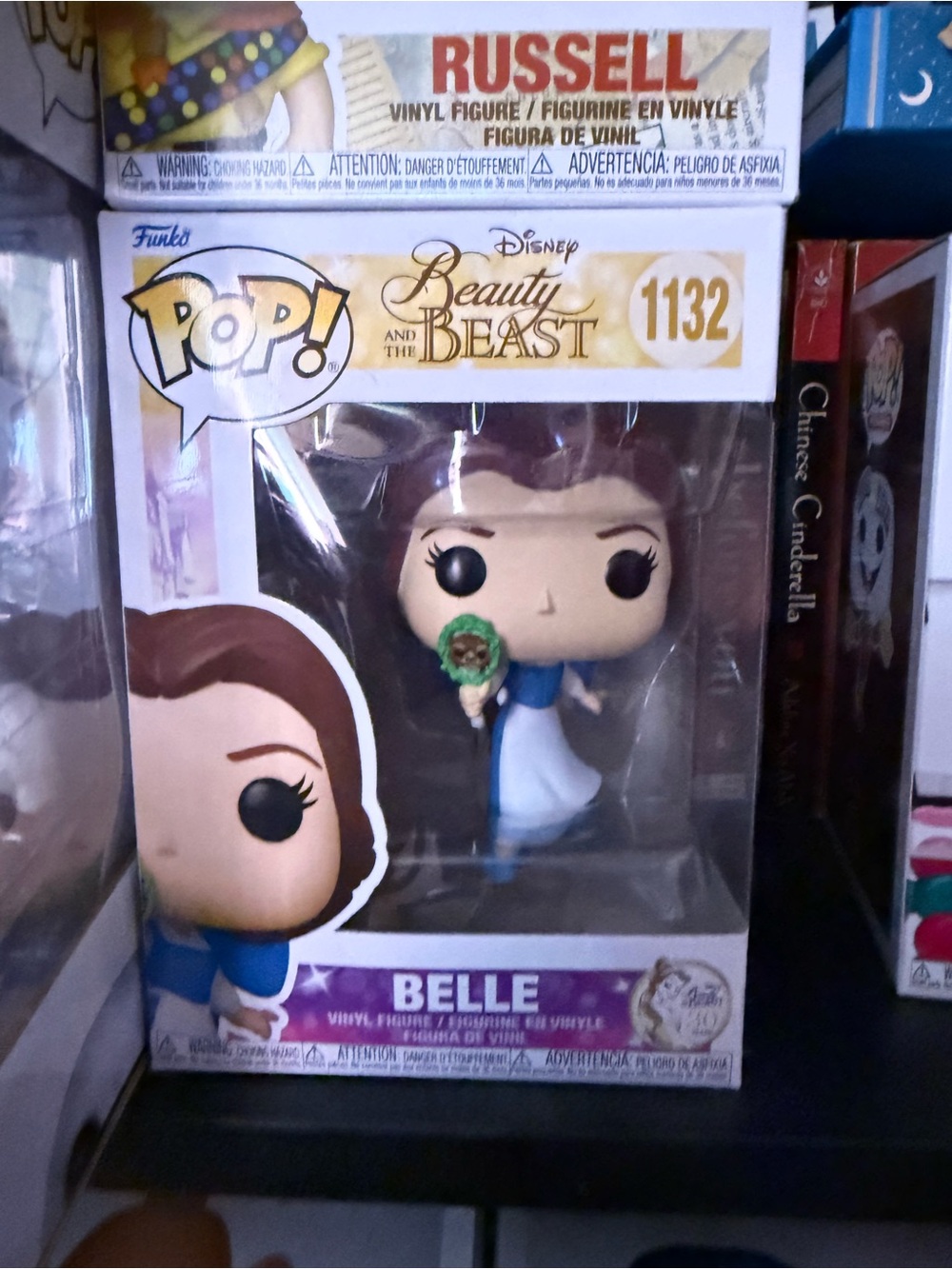 Funko Belle in Blue Dress with Green Rose - Disney Beauty and the Beast #1132